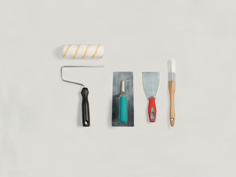 Selection d'outils et materiaux de qualite pour appliquer la peinture pieces humide
